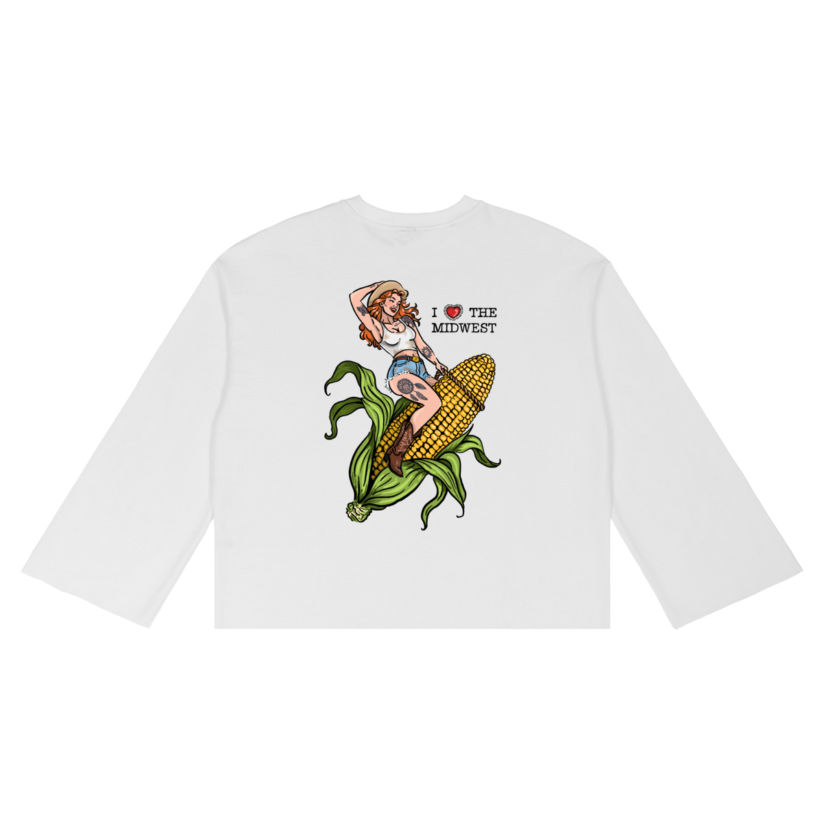 I love the Midwest Waffle Raw Edge Shirt