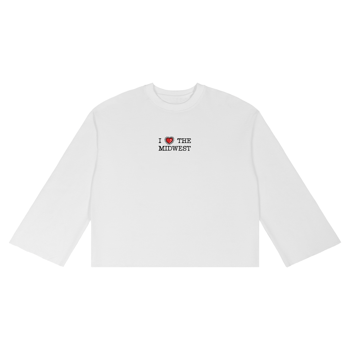 I love the Midwest Waffle Raw Edge Shirt